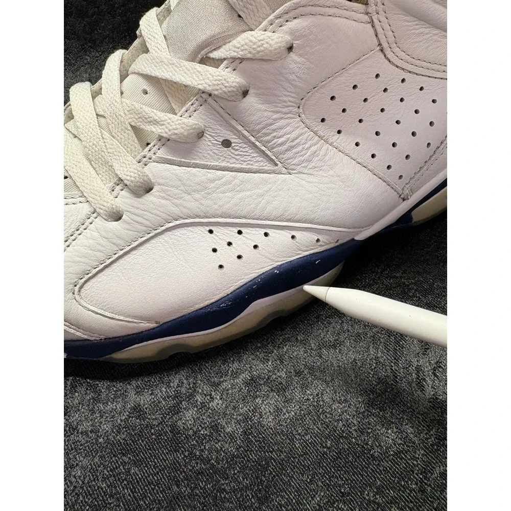 Air Jordan 6 Retro Midnight Navy 2022 White Blue Sneakers CT8529-141 Mens 11